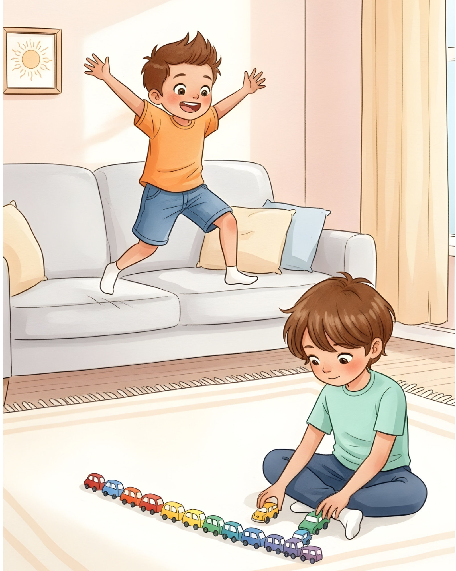 Ilustração do universo do Kiki e do Lu